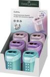 Faber Castell Doppelspitzdose konisch Sparkle RollOn sort