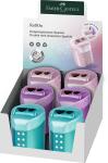 Faber Castell Doppelspitzdose konisch Sparkle RollOn sort