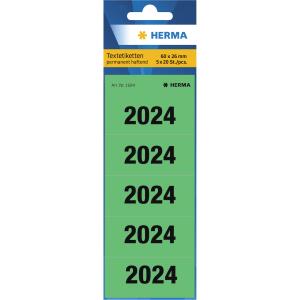HERMA Jahresschild 60 x 26 mm (B x H) 2024 grün 100 St./Pack.