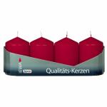Stumpenkerzen 40x60mm  burgund 4er, JEKA