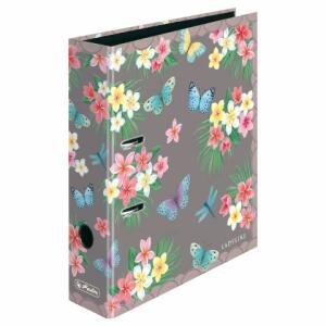 Herlitz Ordner maX.file A4 Ladylike Butterf Innenspiegel sw Rückenbreite 8 cm