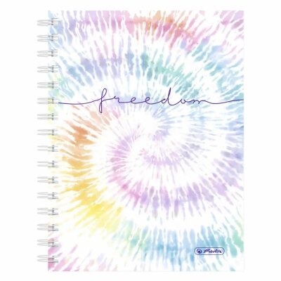 Herlitz Spiralboutiquebuch A5 New Batik Fre 100 Blatt kariert