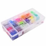 Loopies Loom Bandz Set  1200er, Inhalt: 1200 Gummis in 15...