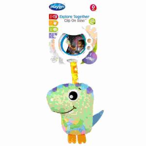 Kinderwagenanhänger  Dino bunt, Rassel, BPA, Phythalates, PVC frei,