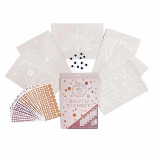 Kreativ Spass mit  Klebedotties Boho, 6 Motive, 1300 Sticker, 12 Wackelaugen