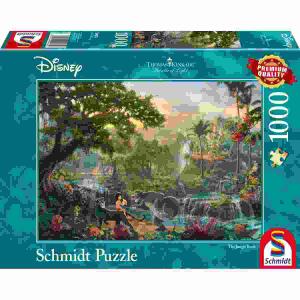 Puzzle Disney  Dschungelbuch 1000 Teile, Thomas Kinkade,, Schmidt Spiele