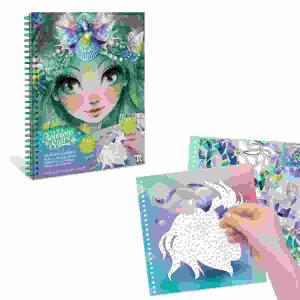 Stickern nach Zahlen  Nebulous Stars, 14 verschiedene Bilder und 1350 Sticker, ab 7 Jahren