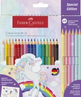 Faber Castell Buntstift Colour Grip 3,3 mm Einhorn 18+6 Etui