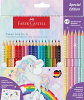 Faber Castell Buntstift Colour Grip 3,3 mm Einhorn 18+6 Etui