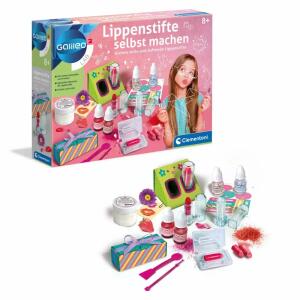 Galileo Lippenstifte  selbst machen, Experimentierkasten zum herstellen von Lippenstiften,, ab 8 Jahren,, Clementoni