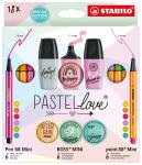 STABILO Mini World 18er Pastel Set