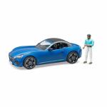 bruder Roadster 1:16 blau  mit Figur, abnehmbares Dach,...