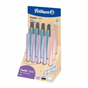 Pelikan Display Twist eco P457D/15 Füllhalt 4xBlau,4xLavendel,4xGrau,3xRosé