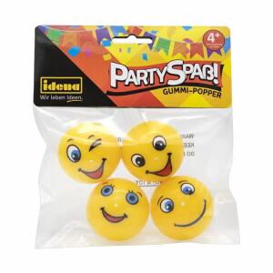 Idena Partyspaß Plopper  Funny Face 4er