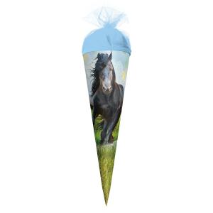 Roth Motiv-Schultüte, Power Horse, 22 cm, rund, Tüllverschluss