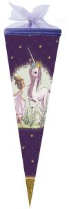 Nestler Schultüte Tüllv. 35 cm rund EinhornPrinzs