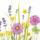 Motivserviette 33x33cm HOME F. 212302  3lag Blumen