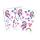 Roth Kinder-Tattoo, Einhornportrait, 10,5x16cm, 2 Bogen pro Pack