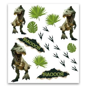 Roth Kinder-Tattoo, Tyrannosaurus, 10,5x16cm, 2 Bogen pro Pack