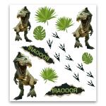 Roth Kinder-Tattoo, Tyrannosaurus, 10,5x16cm, 2 Bogen pro Pack
