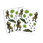 Roth Kinder-Tattoo, Tyrannosaurus, 10,5x16cm, 2 Bogen pro Pack