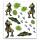 Roth Kinder-Tattoo, Tyrannosaurus, 10,5x16cm, 2 Bogen pro Pack