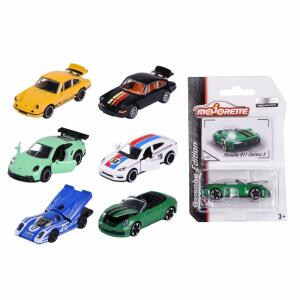 majorette Porsche  Motorsport Premium 1:64, zu öffnende Teile, Sammelkarte, ab 3 Jahren