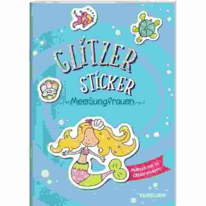 Glitzer Sticker Malbuch  Meerjungfrauen