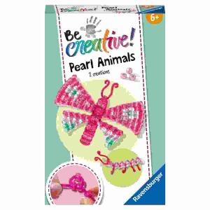 Bastelset Be Creative!  Bead Animal Butterfly, mit Perlen und Fäden, ab 6 Jahren,, Ravensburger