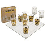 OOTB Glas-Trinkspiel Tic Tac Toe mit 9 Gläsern