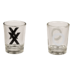 OOTB Glas-Trinkspiel Tic Tac Toe mit 9 Gläsern