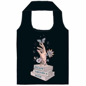 Shopper Escape  40x66cm, aus recyceltem PET, mit integrierter Hülle,, platzsparend zusammenfaltbar 12x12cm,, moses