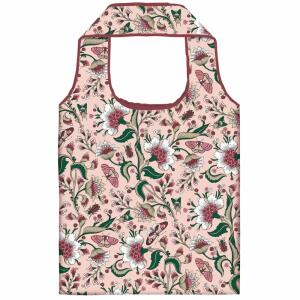 Shopper Rose Ornament  40x66cm, aus recyceltem PET, mit integrierter Hülle,, platzsparend zusammenfaltbar 12x12cm,, moses