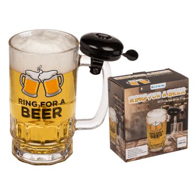 OOTB Bierglas mit Klingel ca. 14 x 145 cm