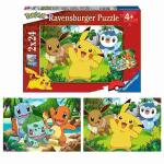 Puzzle 2x 24 Teile  Pikachu und seine Freunde, ab 5...