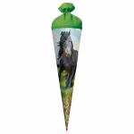 Motiv-Schultüte Power Horse 70cm rund Filzverschluss