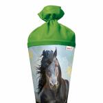 Motiv-Schultüte Power Horse 70cm rund Filzverschluss