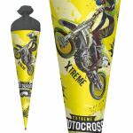 Motiv-Schultüte Extreme Motocross 70cm rund Filzverschluss