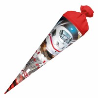 Motiv-Schultüte Schnellzug 70cm rund Filzverschluss