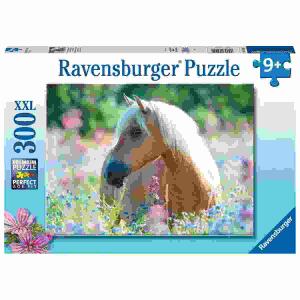 Puzzle 300 Teile Pferd im  Blumenmeer, ab 9 Jahren,, Ravensburger