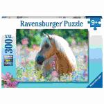 Puzzle 300 Teile Pferd im  Blumenmeer, ab 9 Jahren,,...
