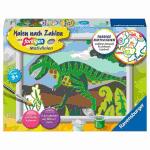 Malen nach Zahlen Serie E  Hungriger Dinosaurier,...