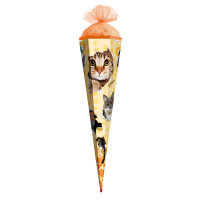 Motiv-Schultüte Katzenparty 85cm eckig...