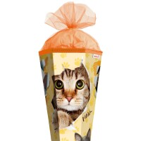 Motiv-Schultüte Katzenparty 85cm eckig...