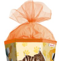 Motiv-Schultüte Katzenparty 85cm eckig Tüllverschluss