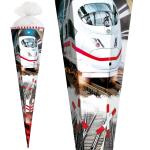Motiv-Schultüte Schnellzug 85cm eckig Tüllverschluss