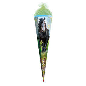 Motiv-Schultüte Power Horse 85cm eckig Netzverschluss