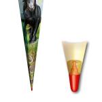 Motiv-Schultüte Power Horse 85cm eckig Netzverschluss