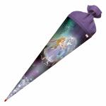 Motiv-Schultüte Königin im Eis 70cm rund Filzverschluss Glitter