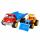 LKW Kipper 35cm rot/blau  mit Bagger 29cm blau/gelb, mit Softreifen
